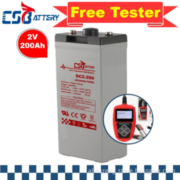 Csbattery 2V200ah Deep Cycle Solar Gel Battery for Data-Center/Telecom/UPS/Energy-Infrastructure/Replacement/Vs: Sacred-Sun/Ritar